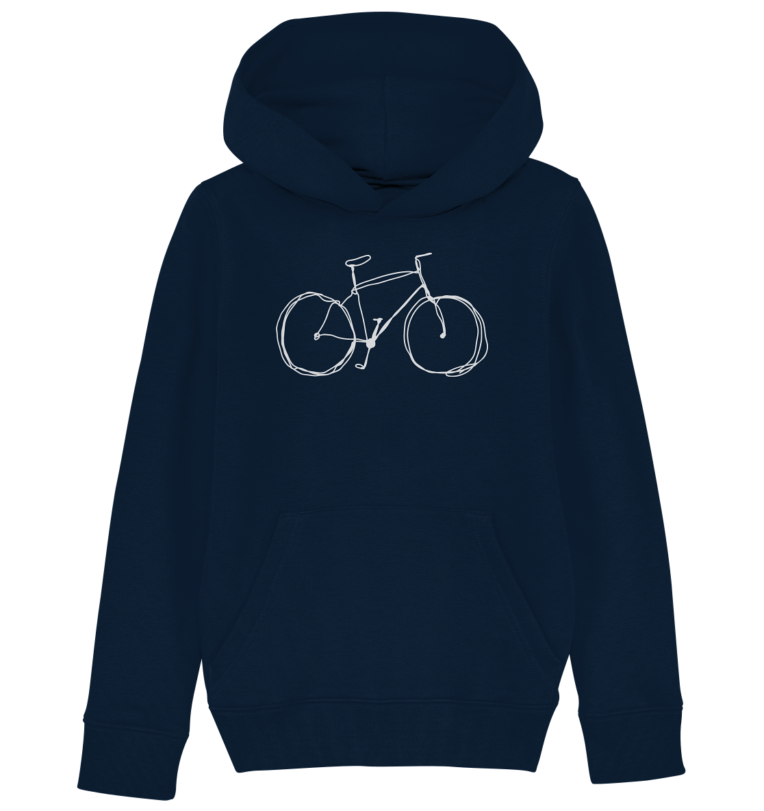 Kritzelfahrrad - Kids Organic Hoodie