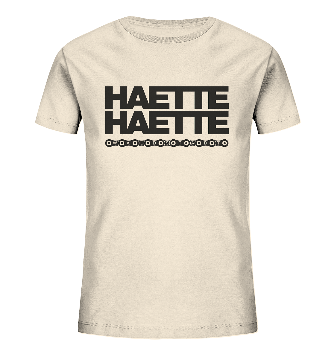Haette Haette Fahrradkette black - Kids Organic Shirt