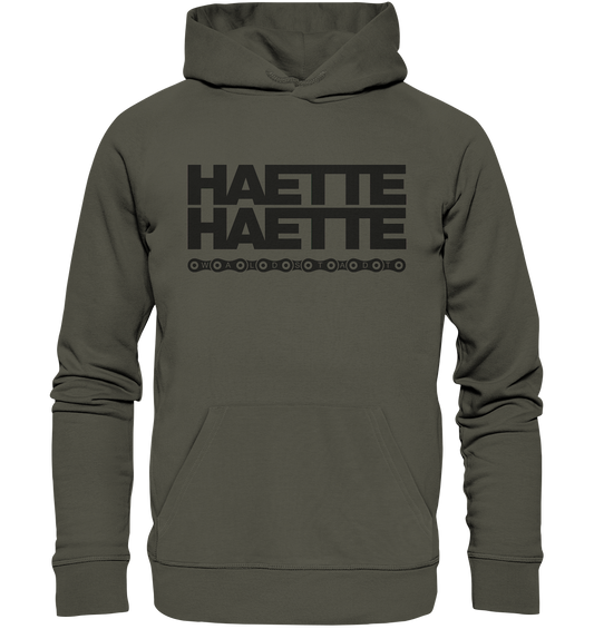 Haette Haette Fahrradkette black - Organic Hoodie