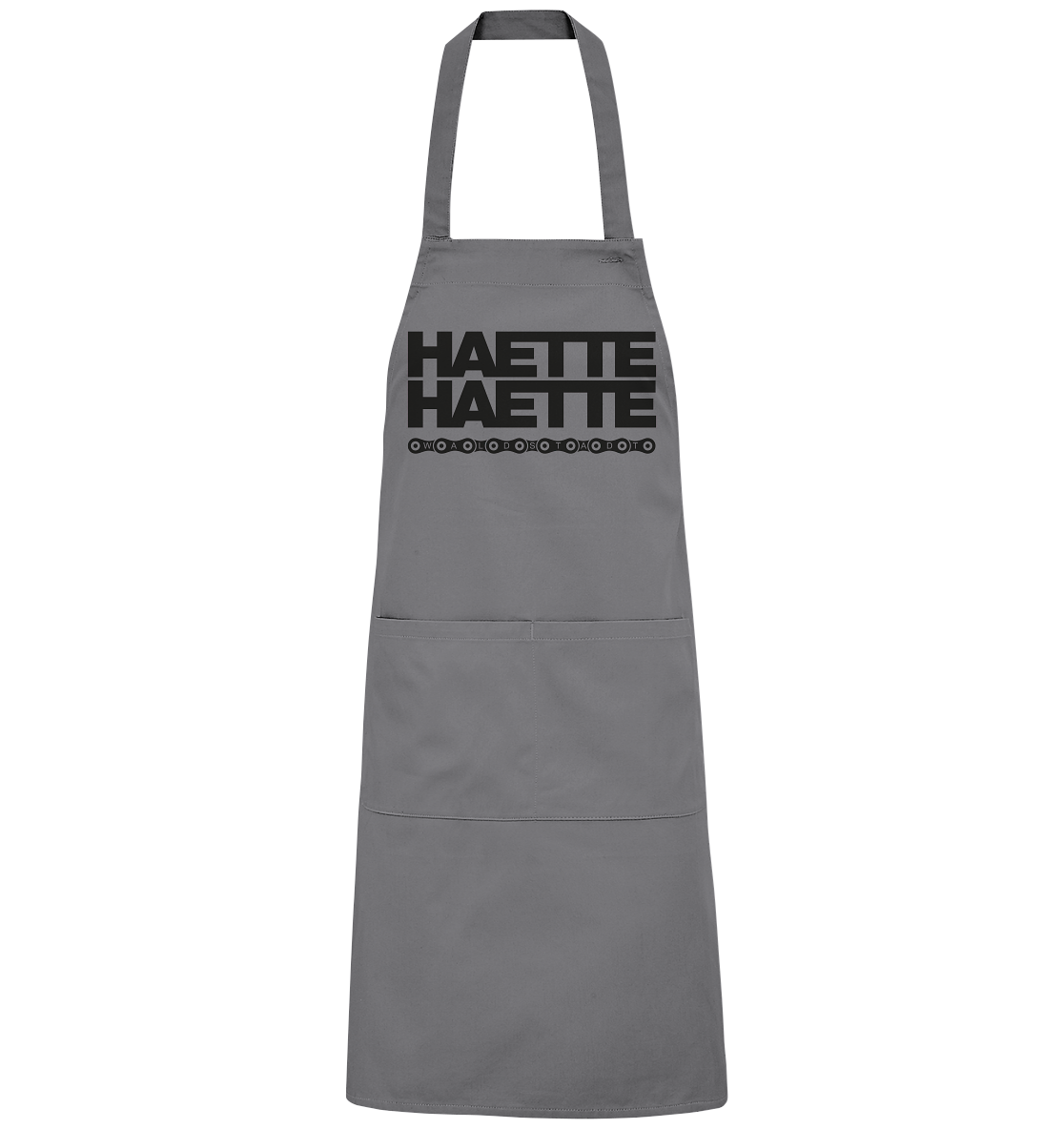 Haette Haette Fahrradkette black - Organic Grillschürze