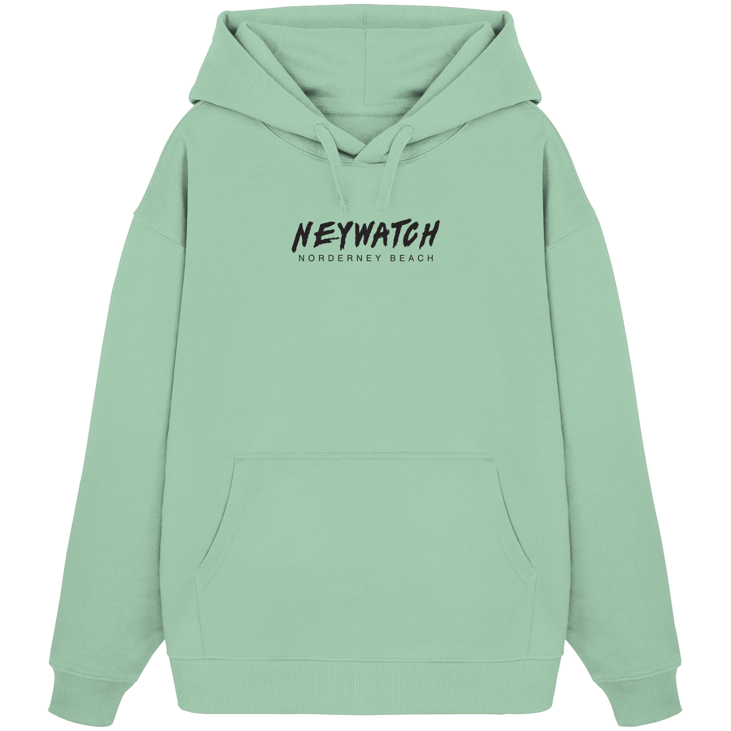 Norderney Beach black - Organic Oversize Hoodie