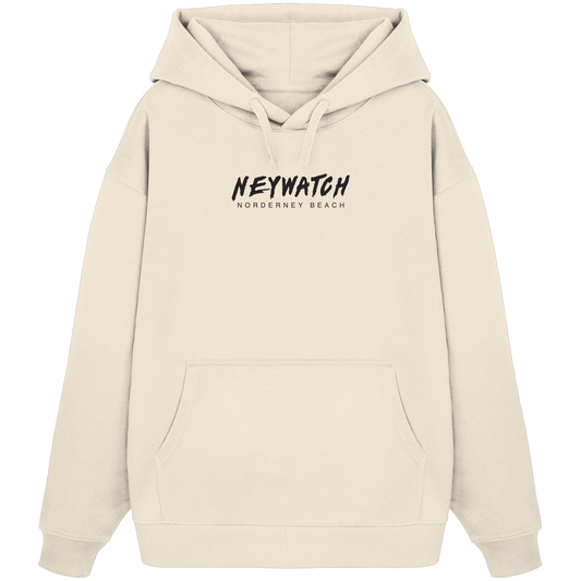 Norderney Beach black - Organic Oversize Hoodie