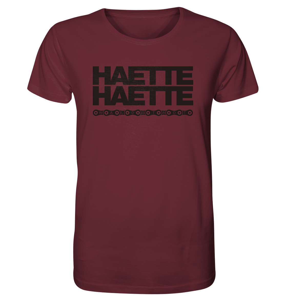 Haette Haette Fahrradkette black - Organic Shirt