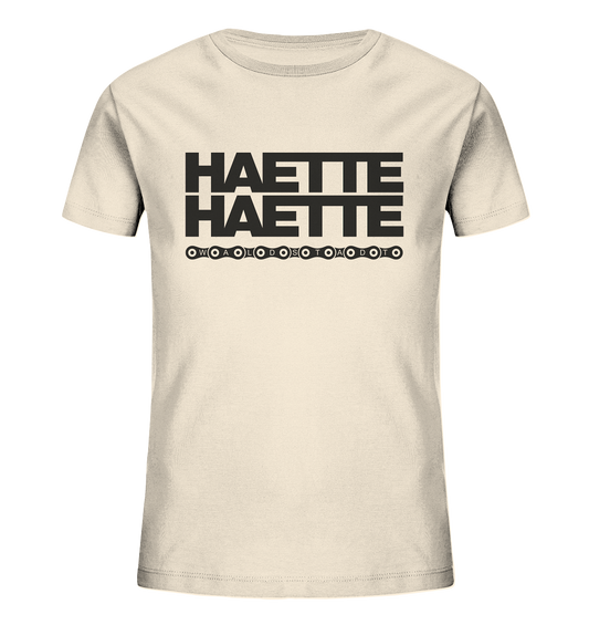 Haette Haette Fahrradkette black - Kids Organic Shirt